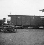 165405 Afbeelding van het bagagerijtuig nr. D 113 (serie D 111-120) van de N.S. te Steenwijk.